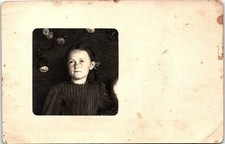 Vintage Postcard RPPC Young Girl Portrait Braids RPPC Bessie Willing picture
