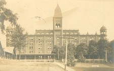 Sanitarium, Clifton Springs, New York RPPC Postcard Antique 1909 Real Photo N picture