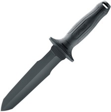 Walther DagTac 1 Black 440C Stainless Fixed Blade Knife w/ Belt Sheath 50793 picture