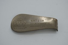 Vintage Freeman Shoes Advertising Metal Shoehorn Marks & Son Scottdale PA picture