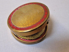 💄 VTG Helena Rubinstein Valaze Rouge Compact ~Chinese Red ~Script Branding 1930 picture