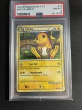 Pokémon 2010 HGSS Raichu Holo 10/123 PSA 8 Rare picture