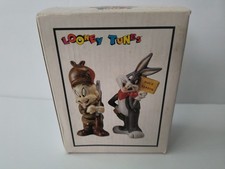 Vintage 1993 WB Looney Tunes Bugs Bunny Elmer Fudd Salt & Pepper Shakers picture
