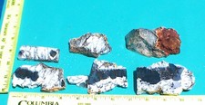 Beautiful Australian Dendritic Opal - 4-slabs, 2-end pieces - 1 lb. picture