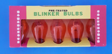 Vintage C-7 1/2 Blinker Bulb Replacement Christmas Tree holiday Light Orange E7 picture