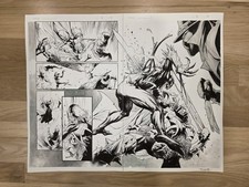 Stephen Segovia Spawn ORIGINAL COMIC ART DPS Scorched Issue 2 Pages 14-15  picture