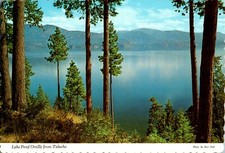 Lake Pend Orielle from Talache, Idaho ID chrome continental Postcard picture