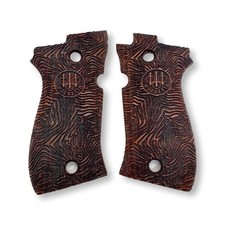 Zib Grips Real Wood Grips for Beretta 81F/84F Cheetah Models, Durable Fit picture