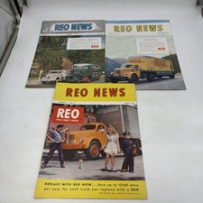 Vintage Lot Of 3 REO Truck REO News Magazines Brochure 1948 1949 1951 picture