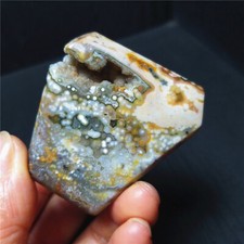 RARE 84.3G Natural Polished Orbicular Ocean Jasper Conformal Reiki Healing A4166 picture
