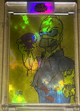Dr. Flaw Comix Gorkem Demir Battle Damaged Homer Variant Card 3/5 PR5 picture