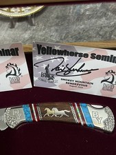 David Yellowhorse Buck 112 Knife-Father & Son Rare  Yellowhorse Seminar Lim/Ed picture