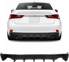π Rear Bumper Diffuser for 2014-2016 Lexus IS250 IS350 IS200T 4-Door Valance picture