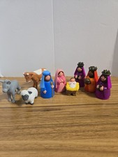 Vintage 1993 Avon Child's My First Christmas Story Nativity 9 PC Set  picture