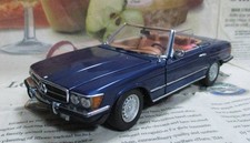 Franklin Mint 1/24 1973 Mercedes-Benz 450SL Roadster Dark Blue [Age 13+] picture