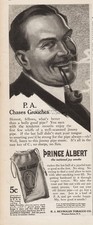 1913 Prince Albert Pipe Tobacco Chases Grouches Smoking Art FUN Magazine Ad picture