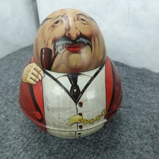 Original Antique Roly Poly Tobacco Tin Satisfied Customer Dixie Queen c1912 🔥 picture
