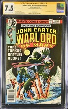 John Carter Warlord of Mars #18 CGC SS 7.5 Signed FRANK MILLER 1ST MARVEL WORK picture