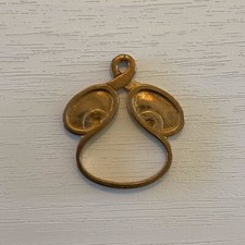 Vtg Handmade Bronze 60's Hippie 70's Disco Roach Clip Cigarette Holder sty3 picture