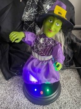 Gemmy Grooving Ghoulie Cartoon Witch Wild Ones Halloween Grave Raver picture