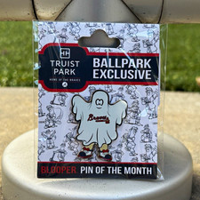Truist Park Ballpark Exclusive Atlanta Braves Blooper Pin of the Month Halloween picture