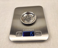 A vintage silver pin dish or ashtray, made in the early 20th century picture