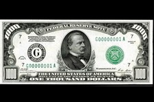 1928 $1000 Federal Reserve Note Vintage Money Fridge Magnet 2.5×3.5 picture