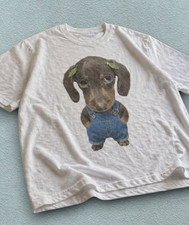 The Dog So Cute Gift For Fan Mens T- Shirt White Full Size S-5XL picture