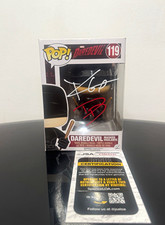 Charlie Cox signed Daredevil Masked Vigilante #119 Funko Pop w/ Dual color picture