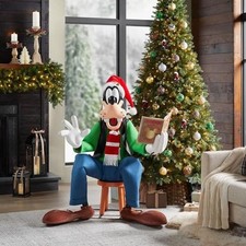 4 FT Animated Holiday Goofy, Disney Christmas Indoor Holiday Decor picture
