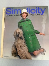 Vintage Oct 1967 Simplicity Pattern Catalog Book Fall Flair 60s Mod Fashion picture