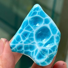 39g Natural larimar Raw Quartz Crystal Mineral Specimen gem Reiki energy picture