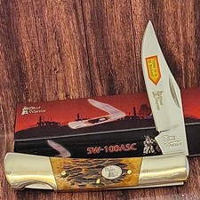 Steel Warrior SW100ASC Lockback Folding Pocket Knife 3.5