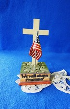 Jim Shore Hartwood Creek 2010 We Will Always Remember Flag Figurine 6