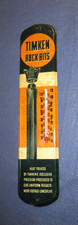 Vintage TIMKEN ROCK BITS Thermometer Die-Cut Sign Awesome Colors ~ WOW ~ LQQK picture