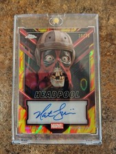 2025 Topps Chrome Deadpool  Headpool  Nathan Fillion Auto #/39 picture