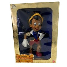 Mattel Disney Pinocchio Marionette Limited Edition Genuine Wood Figure 1998 picture