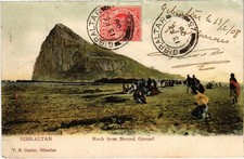 PC GIBRALTAR THE ROCK FROM NEUTRAL GROUND (a29241) picture