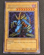 Yugioh Tri-Horned Dragon LOB-EN000 2004 EN Secret Rare VLP/NM picture
