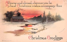 Soldier Mail Christmas Clapsaddle Military Camp Fort Meade Maryland Postcard 3A picture