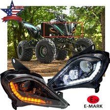 for Yamaha Raptor 700R 700 YFZ450R Etc ATV LED Headlight DRL Turn Signal lights picture
