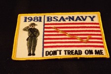 1981 National Jamboree BSA NAVY Boy Scouts Patch 