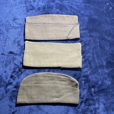 Original WWII  Garrison Cap Olive Drab Green 3 Pack picture