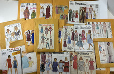 Lot 20 Vtg 1970s-1990s Girls Sewing Patterns Dresses Jumpers Tops Sets CUT/UNCUT picture