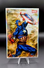 2026 Topps Marvel Vault Captain America Box Topper Original Art by Ariel Diaz picture