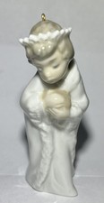 Vintage 1989 Lladro, Mini KING MELCHIOR 5657, 3 KINGS,Porcelain Ornament, 3.5” picture