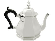 Antique Sterling Silver Queen Anne Style Teapot picture