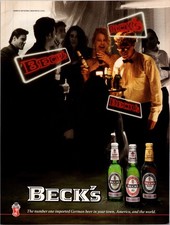 1992 •  BECK'S BEER Print Ad • 90s rare GA.05 picture