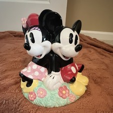 Disney Mickey And Minnie House VDay Spring Cookie Jar Item #45126 picture