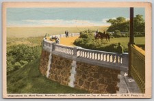 Montréal Mount Royal Lookout 1948 Postcard Canada Scenic View picture